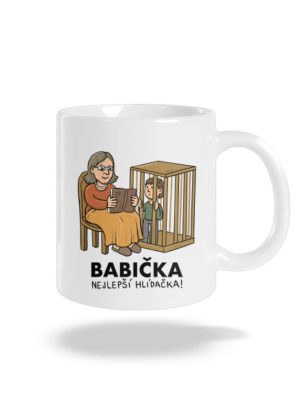 Babička hlídačka klasický hrnek White