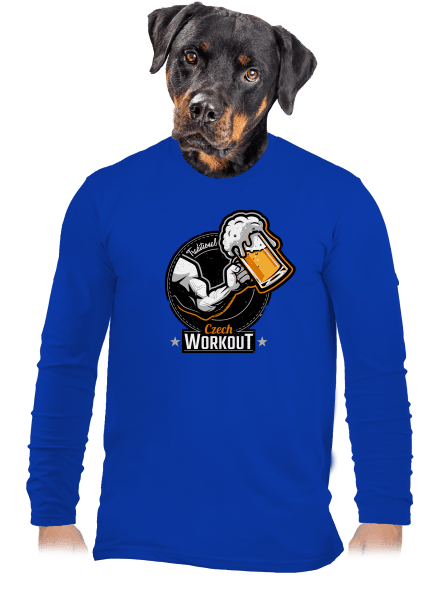 Czech Workout pánské dlouhý rukáv Royal Blue