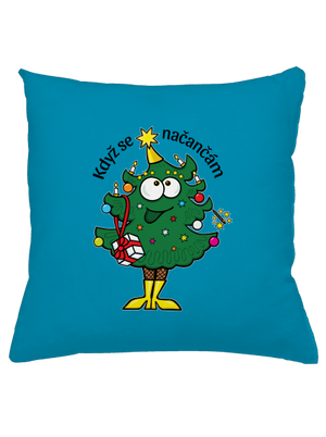 Když se načančám polštář Blue Turquoise