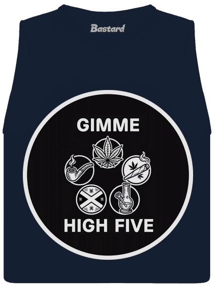 Gimme high five dámské tílko volné Navy