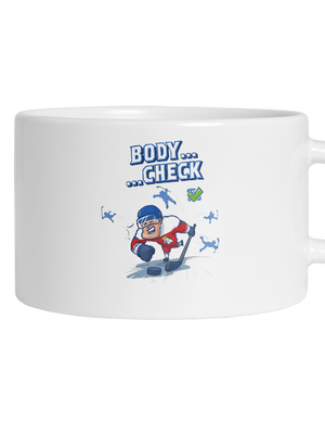 Body check hrnek makronka White