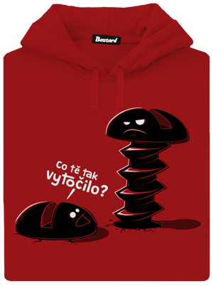Vytočenej dámská mikina klokanka Red Mal