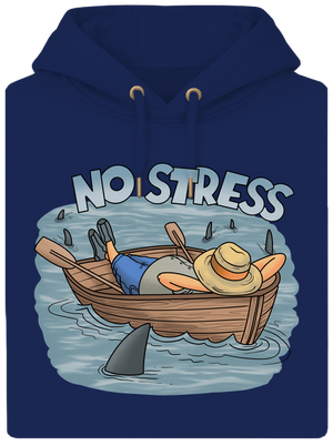 No stress unisex mikina premium Navy