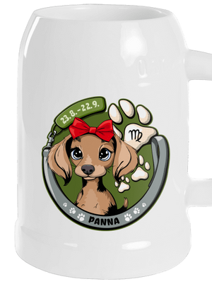 Psí horoskop: Panna půllitr White