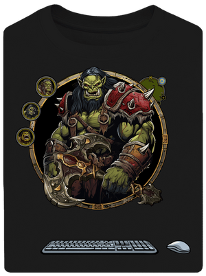 B17: Warcraft unisex tričko oversized Black