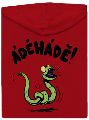 Ádéhádě pánská mikina na zip Red