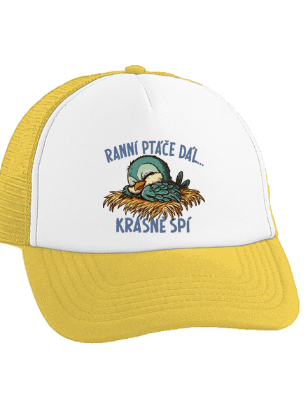Ranní ptáče spí kšiltovka truckerka Sunflower cap