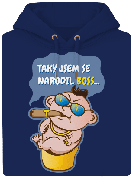 Boss unisex mikina premium Navy
