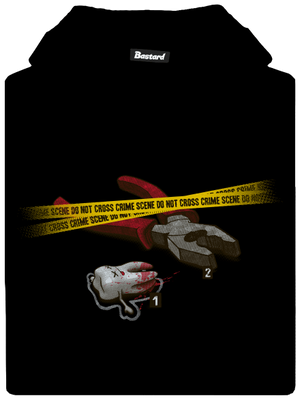 Zoubkovražda dětská mikina klokanka Black