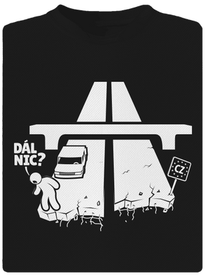 Dál nic pánské sportovní tričko Black