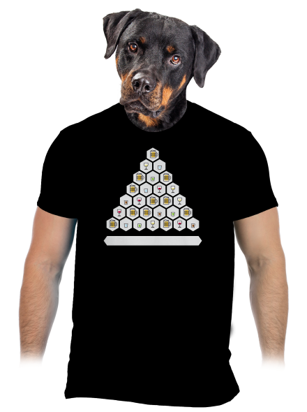 Obrázkový alko kvíz a fix pánské tričko Black