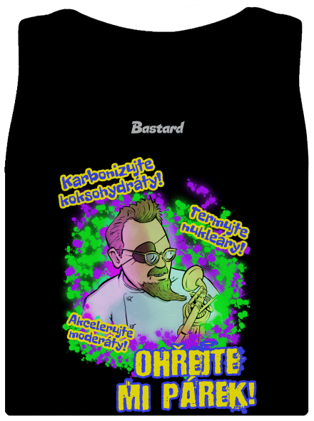 Ohřejte mi párek dámské tílko klasické Black