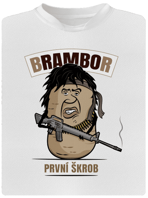 Brambor dětské sportovní tričko White