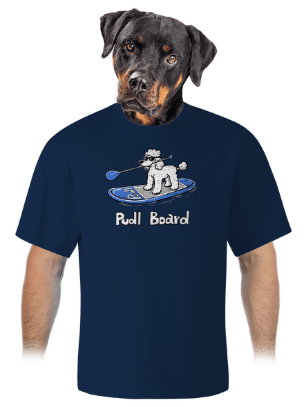 Pudl board unisex tričko oversized Midnight Blue