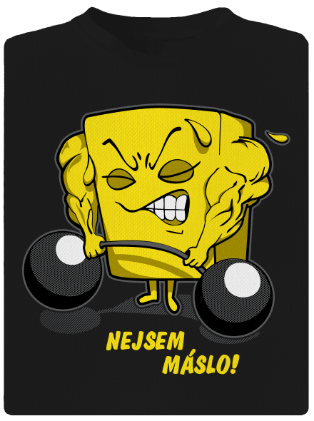 Nejsem máslo pánské sportovní tričko Black