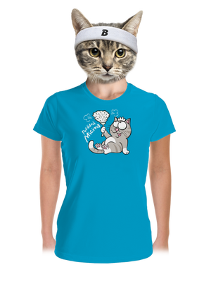 Macek a Micina dámské sportovní tričko Blue Atol