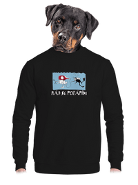 unisex mikina bez kapuce