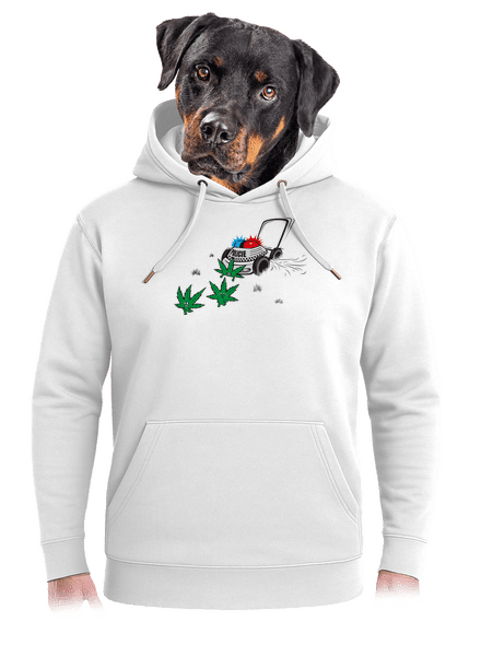 Ganja krize unisex mikina premium Snowwhite