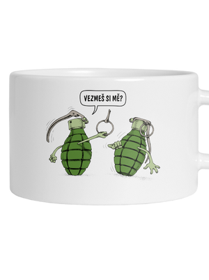 Granáty hrnek makronka White