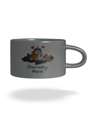 Rozmazluji slepice hrnek makronka Grey Macaron