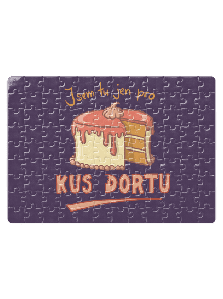 Pro kus dortu puzzle White