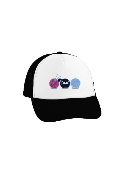 Klubíčko kšiltovka truckerka Black cap