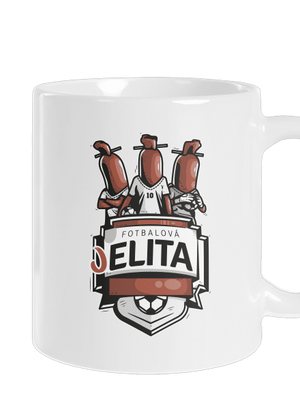 Fotbalová jelita klasický hrnek White