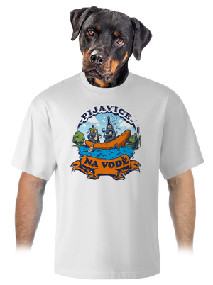 Pijavice na vodě unisex tričko oversized White