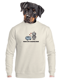 unisex mikina bez kapuce