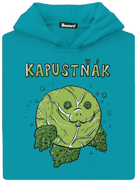 Kapustňák dětská mikina klokanka Hawaiian Blue
