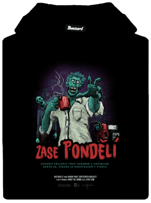 B13: Zase pondělí dámská mikina klokanka Black