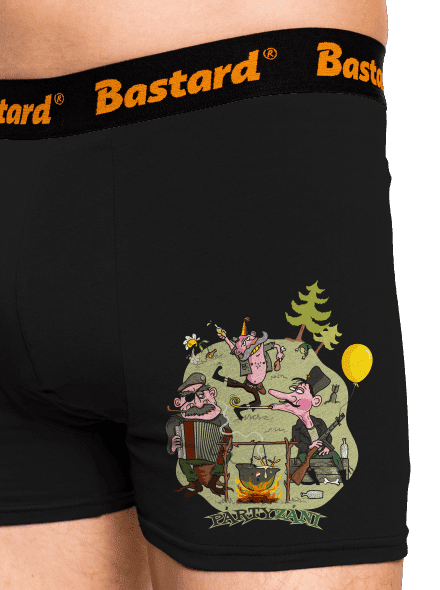 Pártyzáni boxerky Black