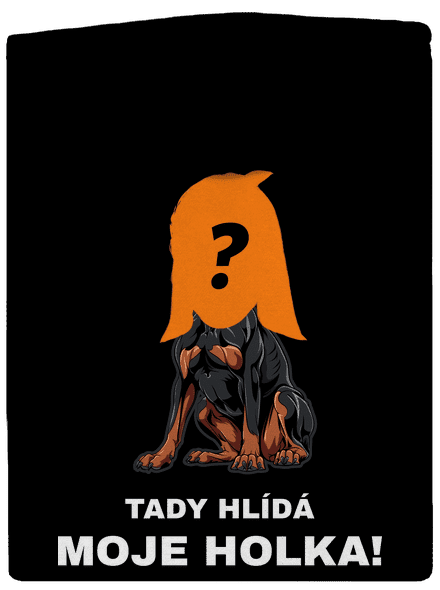 Tady hlídám já pánská mikina na zip Black