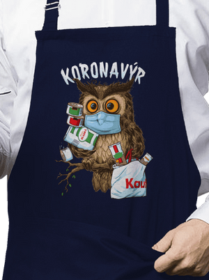 Koronavýr zástěra Navy