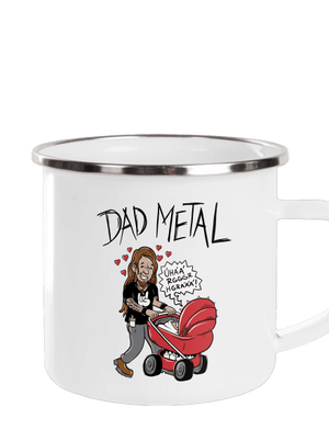 Dad metal plecháček White