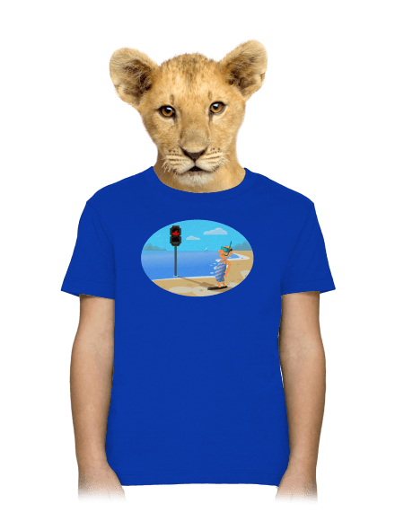 Bezpečné plavání dětské tričko Royal Blue