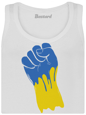 Ukrajina - Ruka dámské tílko klasické White