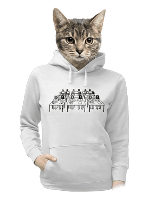 Cimrman: Debil, blbeček dámská mikina klokanka White