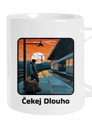 Čekej dlouho velký hrnek White