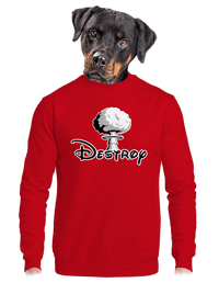 unisex mikina bez kapuce