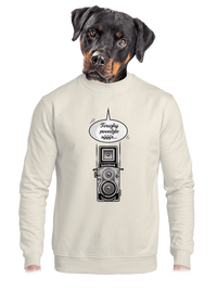 unisex mikina bez kapuce