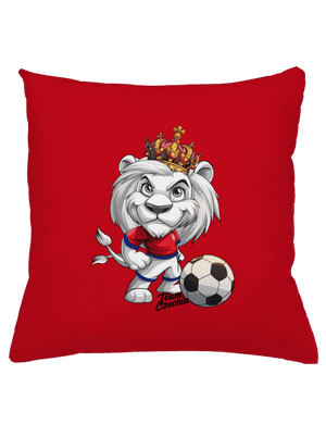Fotbalový lev polštář Red
