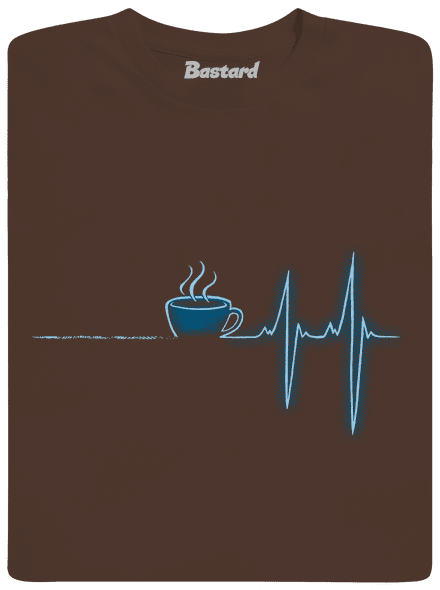 Coffee help pánské tričko Brown