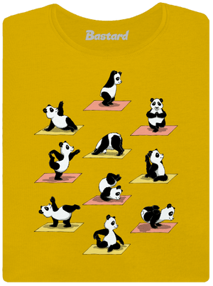 Pandí jóga dámské tričko Yellow