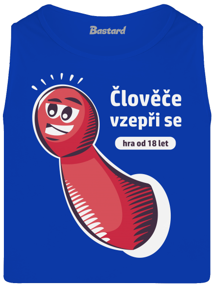 Člověče vzepři se pánské tílko Royal Blue