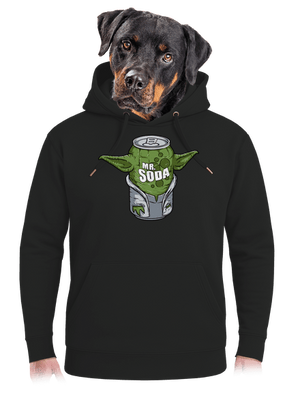 Mr. Soda unisex mikina premium Dark Black