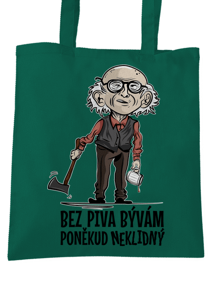 Neklidný bez piva taška Bottle Green WM