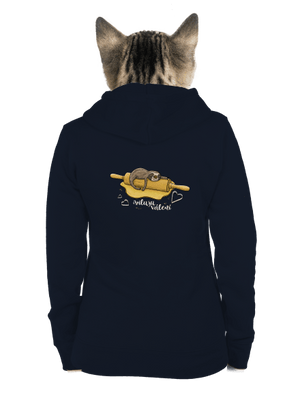 Miluju válení dámská mikina na zip Navy Mal