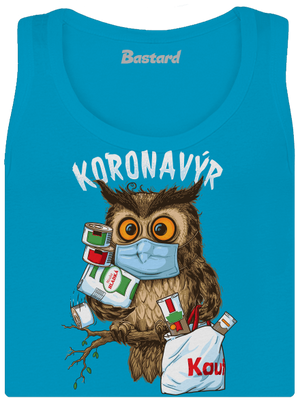 Koronavýr dámské tílko klasické Blue Atol