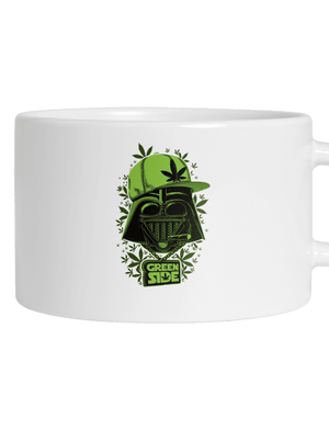Green Side hrnek makronka White